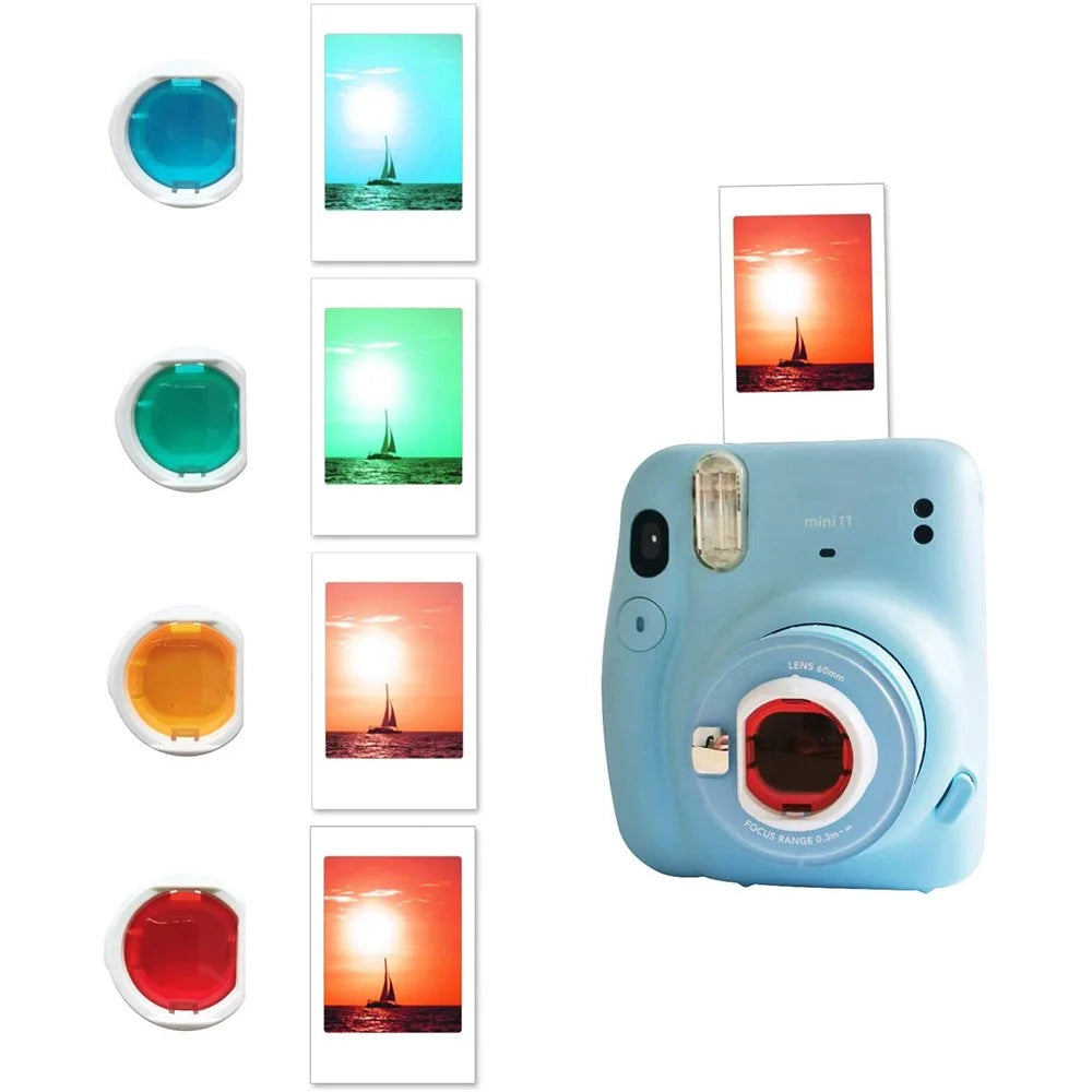 12-in-1 Instant Camera Accessories Kit for Fujifilm Instax Mini 11, Includes Bag, Album and Other Items for Collecting / Displaying Photos - White - 3