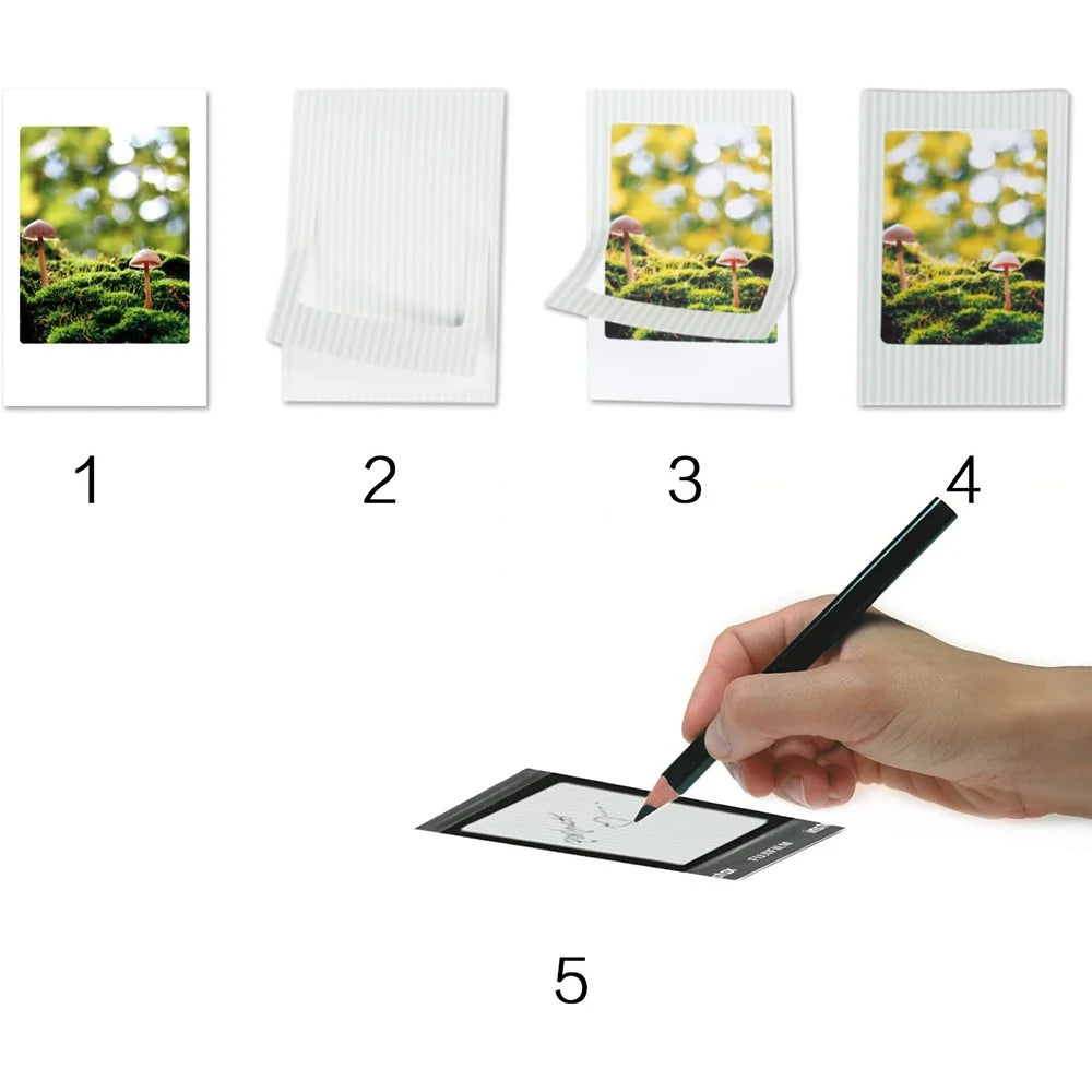12-in-1 Instant Camera Accessories Kit for Fujifilm Instax Mini 11, Includes Bag, Album and Other Items for Collecting / Displaying Photos - White - 5