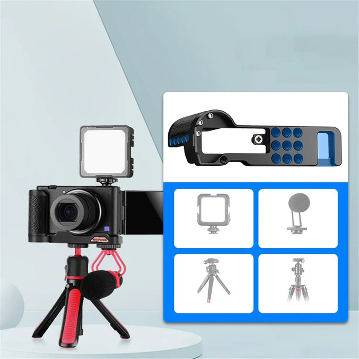 NEEWER For Sony ZV1 Handheld Camera Grip Metal Handle Grip Holder with Quick Release Plate Base - 6