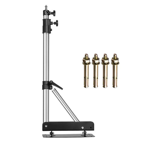 NEEWER NW-89789 Triangle Wall Mount Boom Arm for Photography Studio Video Light Softbox Umbrella Reflector - Silver - 1