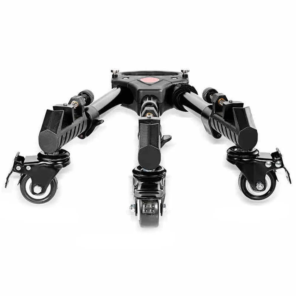 NEEWER NW-600 Middle Size Aluminum Alloy Stretchable Pulley Photography Tripod Mute 3 Wheels Pulley Base - 1