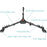 NEEWER NW-600 Middle Size Aluminum Alloy Stretchable Pulley Photography Tripod Mute 3 Wheels Pulley Base - 3