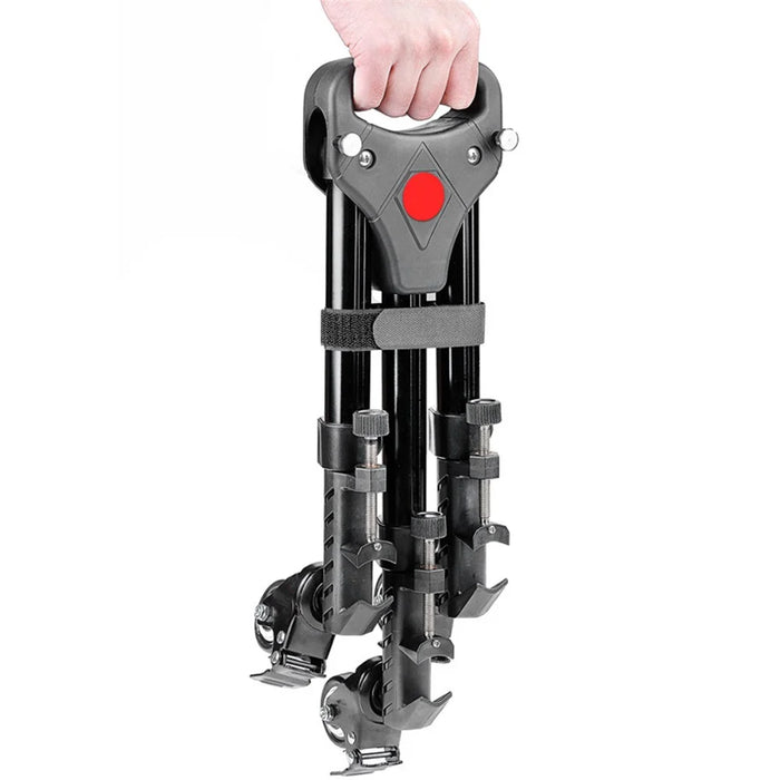 NEEWER NW-600 Middle Size Aluminum Alloy Stretchable Pulley Photography Tripod Mute 3 Wheels Pulley Base - 4