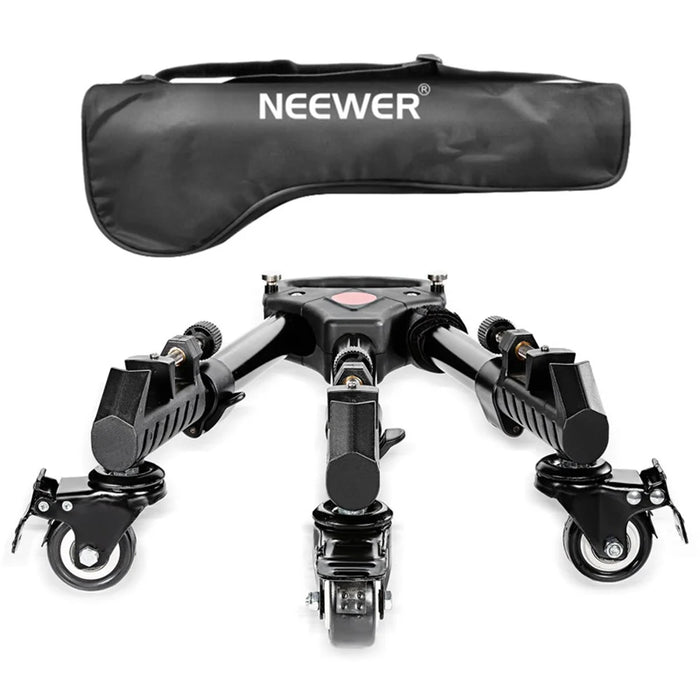 NEEWER NW-600 Middle Size Aluminum Alloy Stretchable Pulley Photography Tripod Mute 3 Wheels Pulley Base - 7