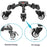 NEEWER NW-600 Large Size Photography Tripod Stretchable Pulley Stand Mute 3 Wheels Aluminum Alloy Pulley Base - 5