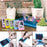 For FujiFilm Instax Mini 12 / 11 / 9 / 8 Camera Accessories 7-in-1 Bundle Kit Include Case, Film Stickers, Desk Frames, Hanging Frame - White - 5