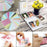 For FujiFilm Instax Mini 12 / 11 / 9 / 8 Camera Accessories 7-in-1 Bundle Kit Include Case, Film Stickers, Desk Frames, Hanging Frame - White - 7