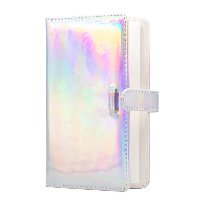 For Fujifilm Instax Mini 12 / 11 / 9 / 8 PU Leather Camera Case Cover Shoulder Bag with 3-inch Album - Aurora Pink - 2