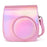 For Fujifilm Instax Mini 12 / 11 / 9 / 8 PU Leather Camera Case Cover Shoulder Bag with 3-inch Album - Aurora Pink - 5