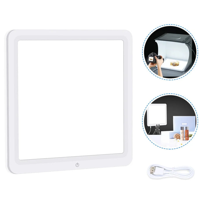 PULUZ PU5131W 20cm Photography Shadowless Bottom Light Lamp Panel for Photo Studio Shoot Tent Box - 1