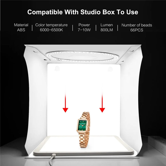 PULUZ PU5131W 20cm Photography Shadowless Bottom Light Lamp Panel for Photo Studio Shoot Tent Box - 7