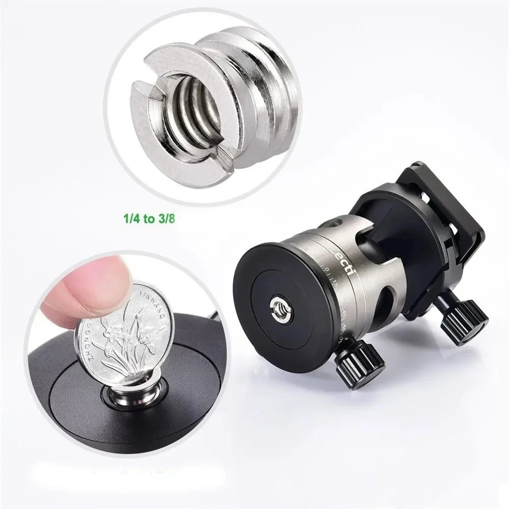 240 Screw Converter for Tripod, Monopods Female 1 / 4" to Male 3 / 8" Screw Adapter DSLR Camera Accessories - 2