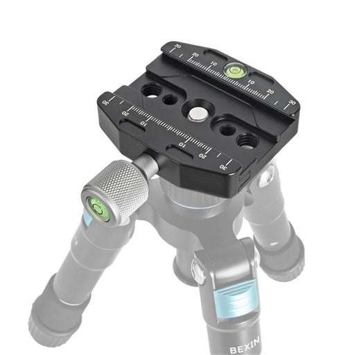 BEXIN QR-70N Aluminum Alloy SLR Camera Tripod Mounting Adapter Gimbal Quick Release Plate Base - 1