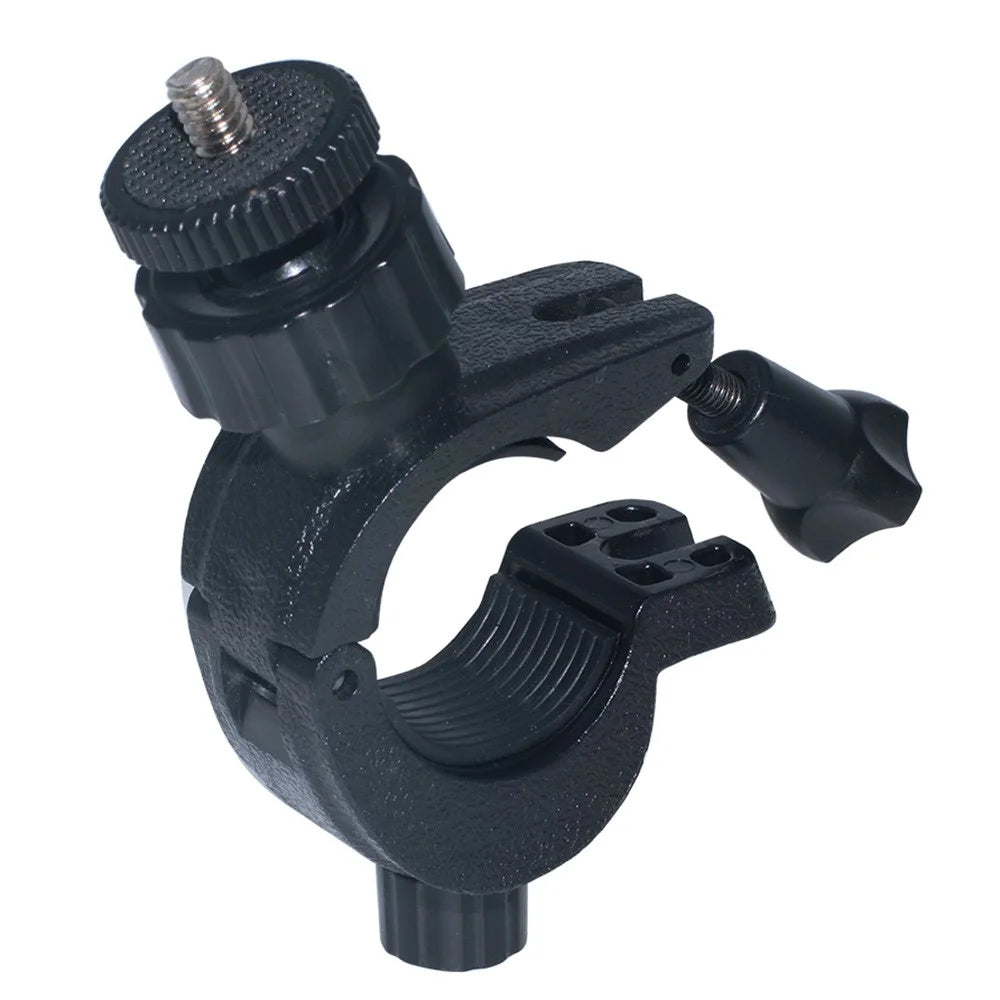 J030 O-Shape ABS Bike Bracket Bicycle Mount Holder for GoPro Hero Action Cameras Multifunction Motorcycle Clip Mount - 1