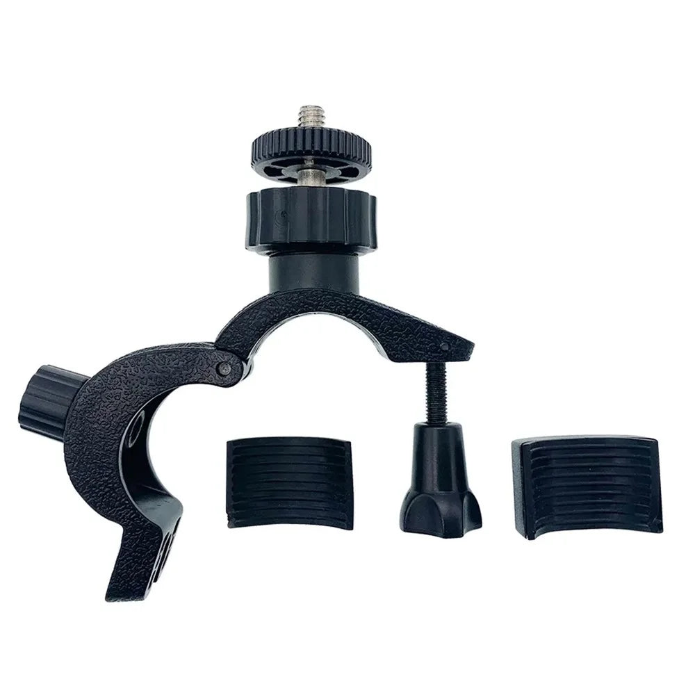 J030 O-Shape ABS Bike Bracket Bicycle Mount Holder for GoPro Hero Action Cameras Multifunction Motorcycle Clip Mount - 2