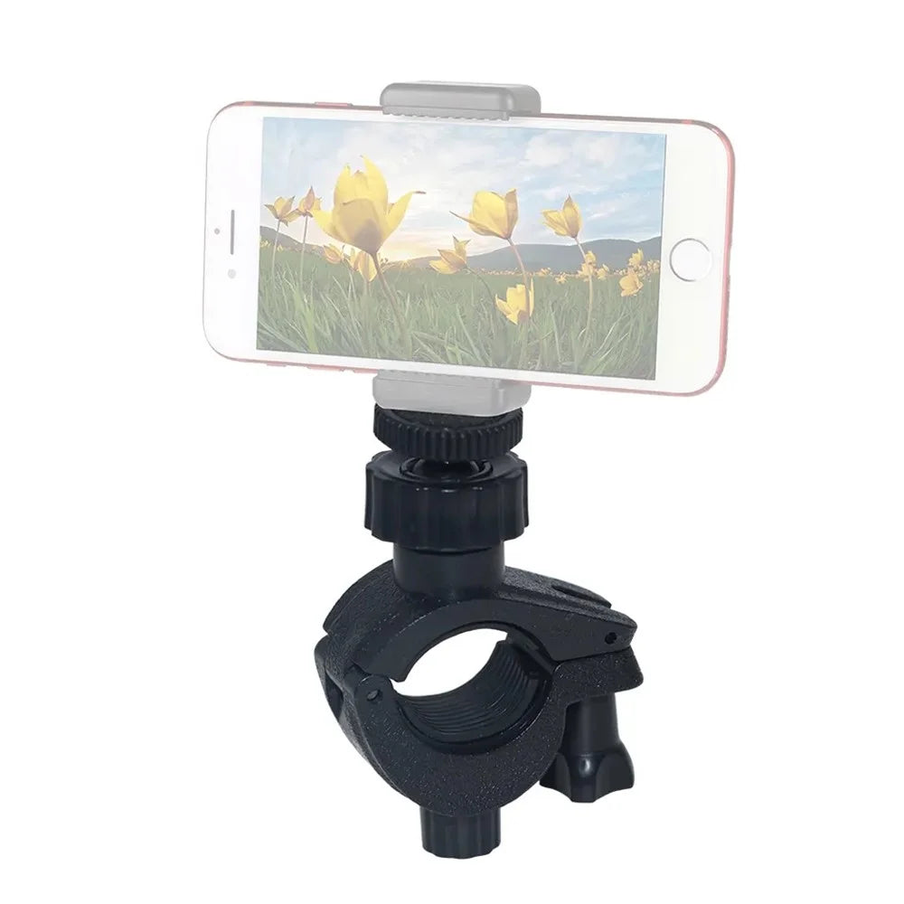 J030 O-Shape ABS Bike Bracket Bicycle Mount Holder for GoPro Hero Action Cameras Multifunction Motorcycle Clip Mount - 4