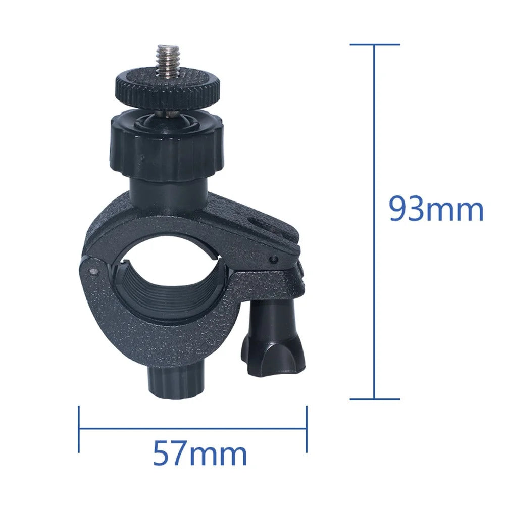 J030 O-Shape ABS Bike Bracket Bicycle Mount Holder for GoPro Hero Action Cameras Multifunction Motorcycle Clip Mount - 7
