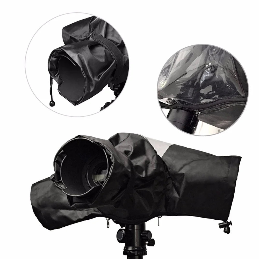 396 Rain Cover Raincoat Waterproof Protection Case for Camera Medium Telephoto Lens - 1