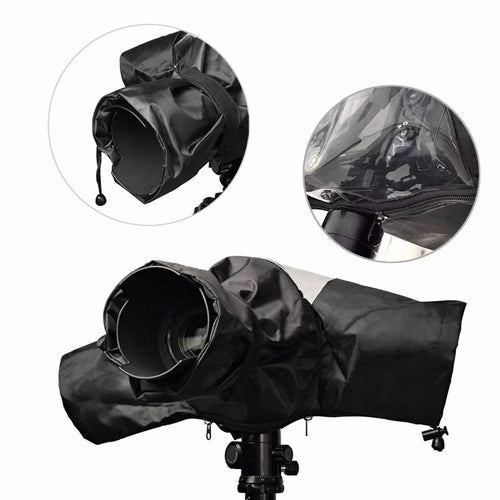 396 Rain Cover Raincoat Waterproof Protection Case for Camera Medium Telephoto Lens - 1