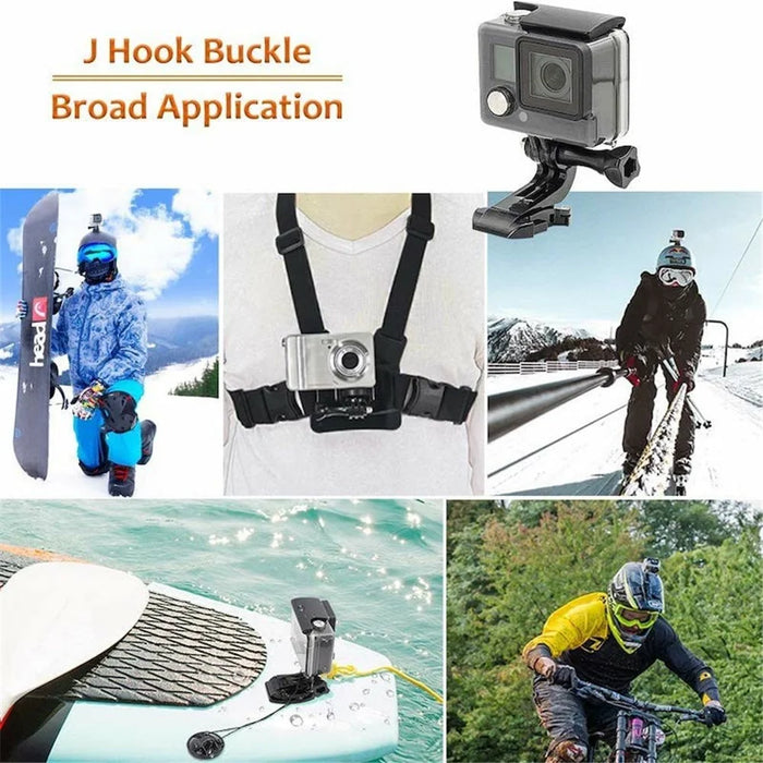 55-in-1 Accessories Kit with Straps, Selfie Stick, Tripod, Camera Bag for GoPro 13 12 11 10 9 8 7 6, DJI Osmo, SJCAM, AKASO - 5