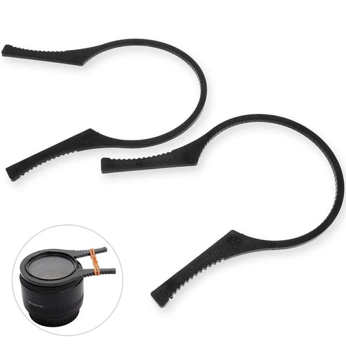 LJ1173 2Pcs for 67mm-77mm Caliber Lens Filter UV Lens Plastic Removal Wrench Camera Lens Filter Clamps - 1