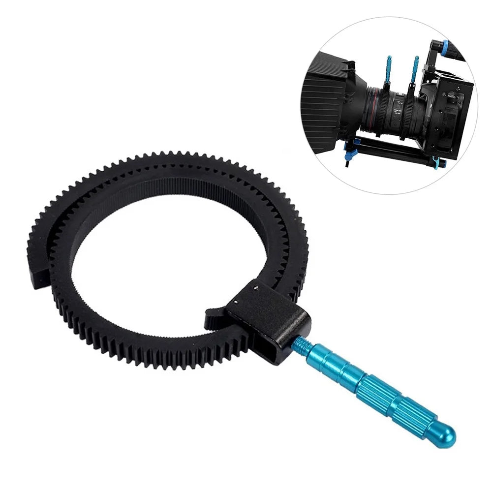 LJ65 Flexible Gear Belt for Digital SLR Cameras Accessories Follow Focus Gear Ring 49mm to 82mm Adjustable - 1
