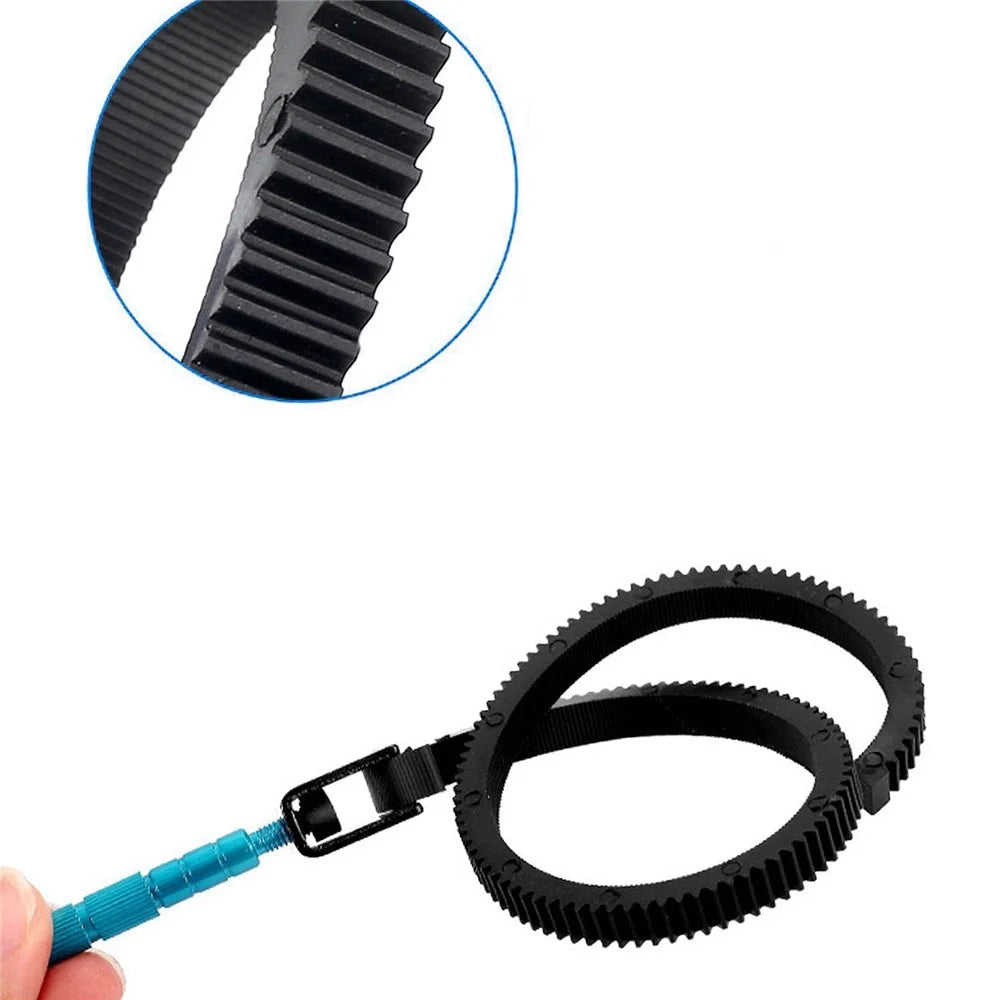 LJ65 Flexible Gear Belt for Digital SLR Cameras Accessories Follow Focus Gear Ring 49mm to 82mm Adjustable - 5