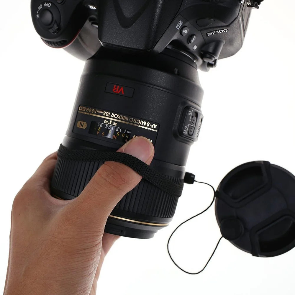 1718 Camera Lens Cap Keeper Holder Rope Prevent Lens Cap Lost for Canon Nikon Sony DSLR SLR Camera - 2
