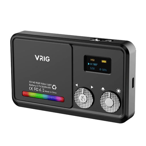 VRIG FD 140 RGB Fill Light for Photography Rotary Button Adjustable Pocket Light Full Screen Portable RGB Fill Light - 2