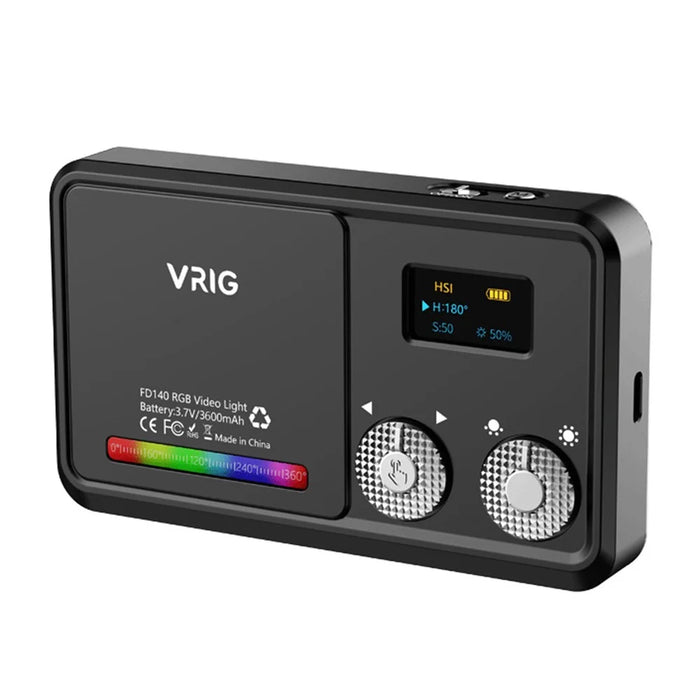 VRIG FD 140 RGB Fill Light for Photography Rotary Button Adjustable Pocket Light Full Screen Portable RGB Fill Light - 2