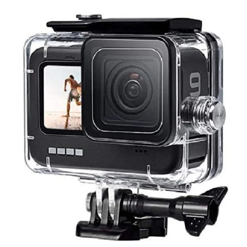 For GoPro Hero 9 / 10 / 11 / 12 / 13 Clear Design Waterproof Acrylic+Tempered glass Housing Case Camera Underwater Diving Cover - 1