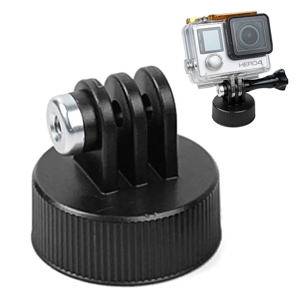 GP201 DIY Water Bottle Cover Adaptor for GoPro Sports Camera Bottle Cap Converter for Xiaoyi 2nd - Black - 1
