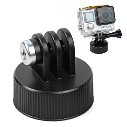 GP201 DIY Water Bottle Cover Adaptor for GoPro Sports Camera Bottle Cap Converter for Xiaoyi 2nd - Black - 1