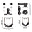 For GoPro Motorcycle Bicycle Holder Handlebar Mount Bracket Action Camera Accessories - 4