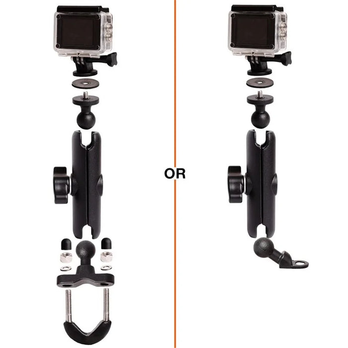 For GoPro Motorcycle Bicycle Holder Handlebar Mount Bracket Action Camera Accessories - 5