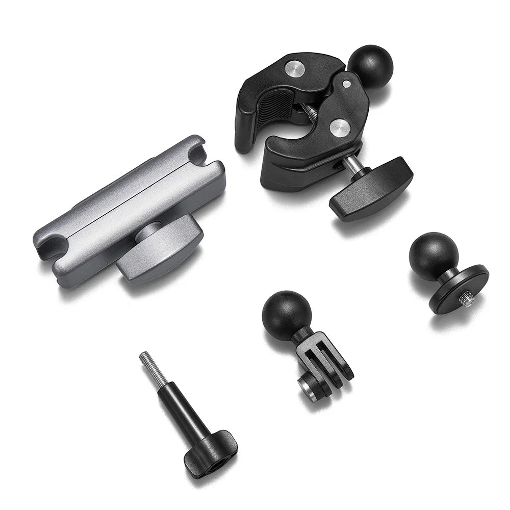 Motorcycle Handlebar Bike Mount Clamp Clip Aluminum Alloy Nylon Camera Holder for GoPro Hero 10 9 / Insta360  / - 2