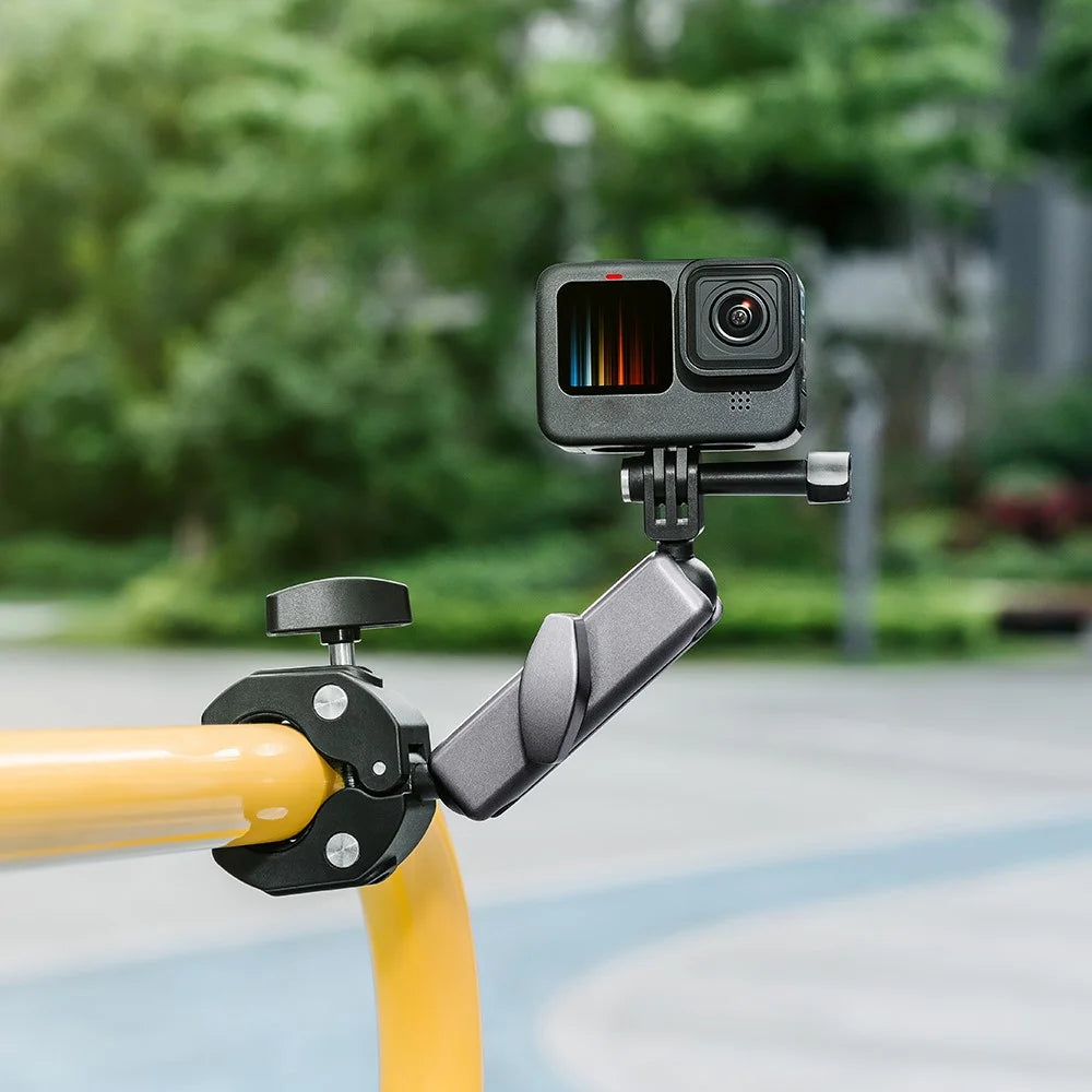 Motorcycle Handlebar Bike Mount Clamp Clip Aluminum Alloy Nylon Camera Holder for GoPro Hero 10 9 / Insta360  / - 4