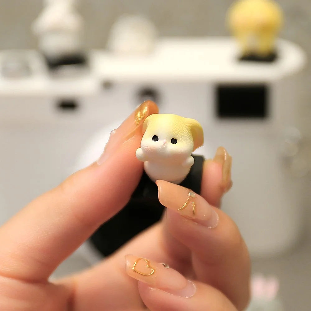 Resin+PVC Cute Cartoon Hot Shoe Protection Cover SLR Camera Dustproof Hot Shoe Cap - Animal Girl / Orange Red - 5