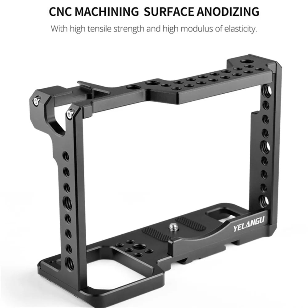 YELANGU C18-A For Panasonic S1 / S1H / S1R Camera Cage CNC Aluminum Alloy Camera Protective Frame - 5