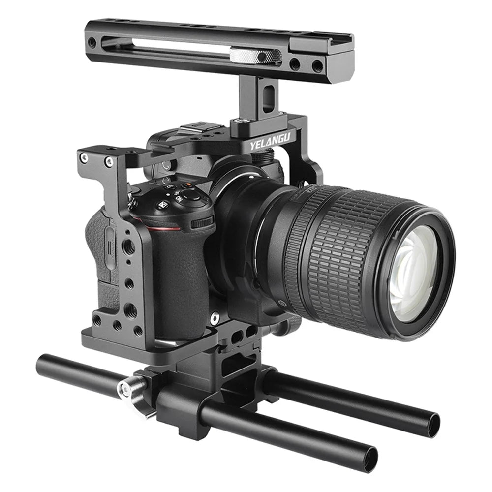 YELANGU C15 Aluminum Alloy Frame Cage Set for Nikon Z6 / Z7 / Z6II / Z7II Protective Case Camera Accessories - 2