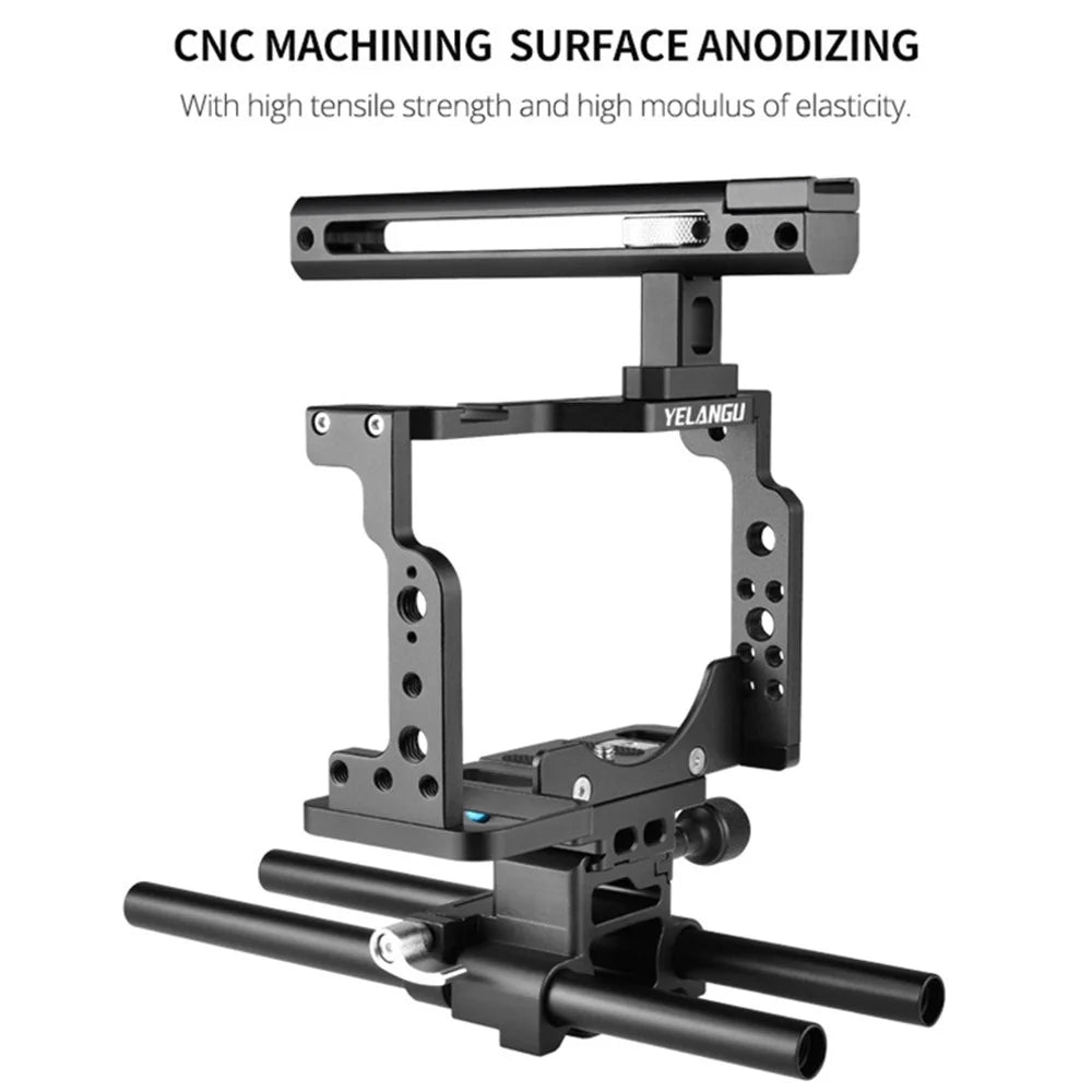 YELANGU C15 Aluminum Alloy Frame Cage Set for Nikon Z6 / Z7 / Z6II / Z7II Protective Case Camera Accessories - 4