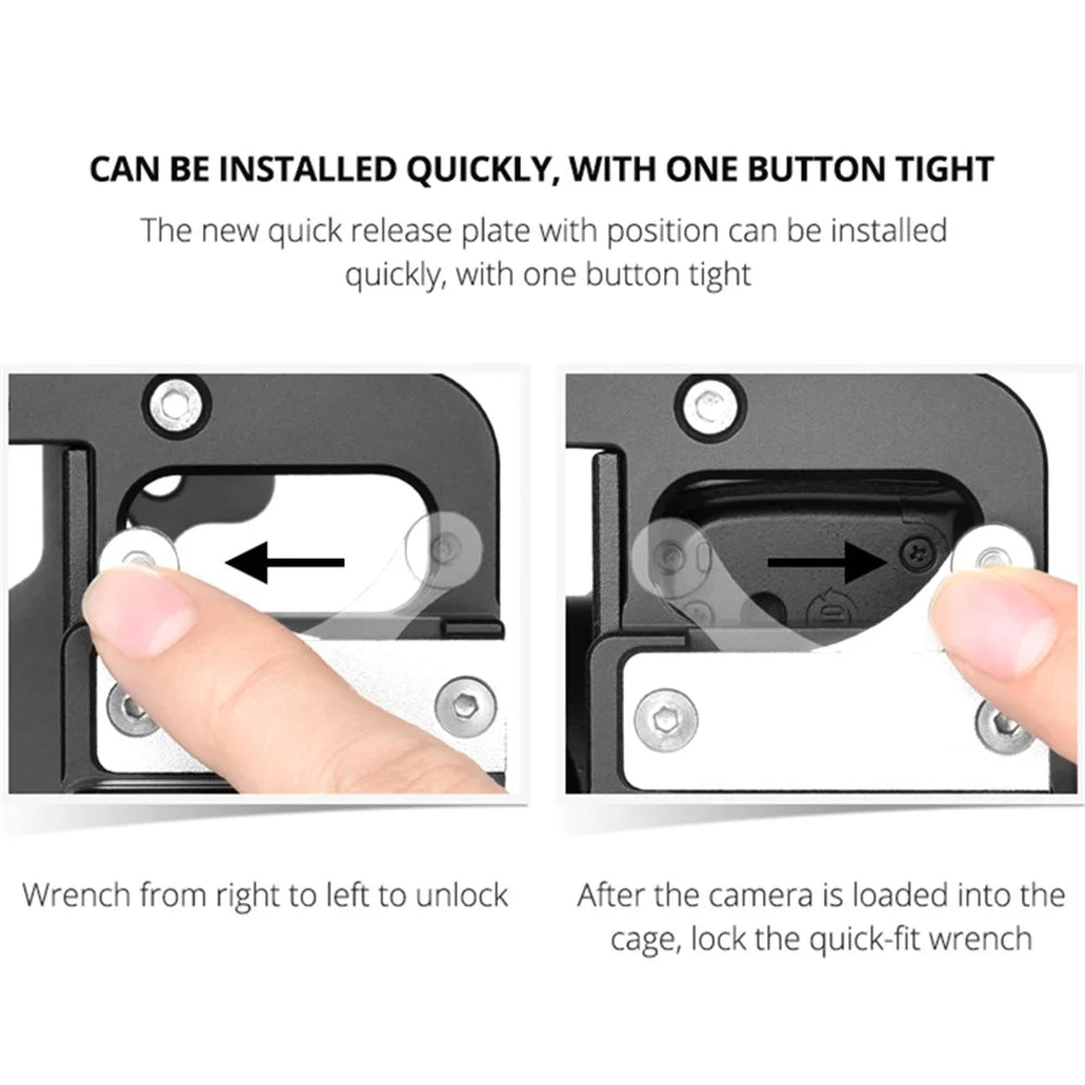 YELANGU C15-A Aluminum Alloy Housing Cage For Nikon Z6 / Z7 / Z6II / Z7II Camera Protection Frame for Vlogging - 3