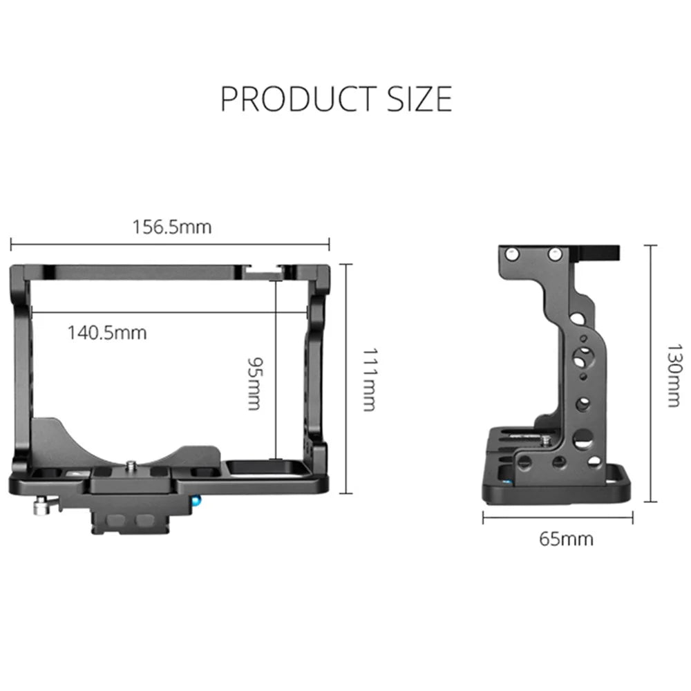 YELANGU C15-A Aluminum Alloy Housing Cage For Nikon Z6 / Z7 / Z6II / Z7II Camera Protection Frame for Vlogging - 6