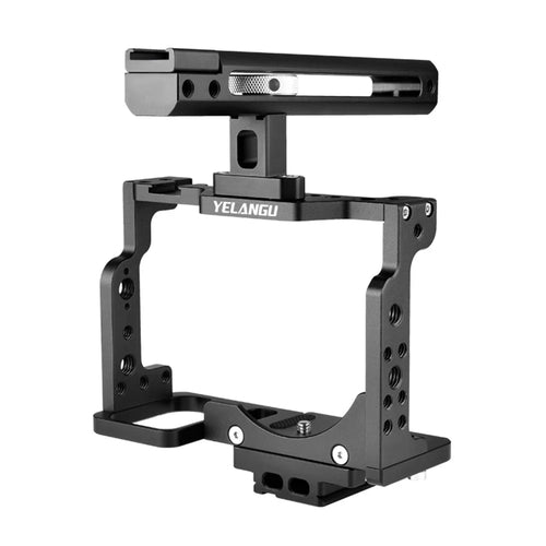 YELANGU C15-B For Nikon Z6 / Z7 / Z6II / Z7II Protection Frame Vlogging Handle Grip Aluminum Alloy Camera Housing Cage - 1