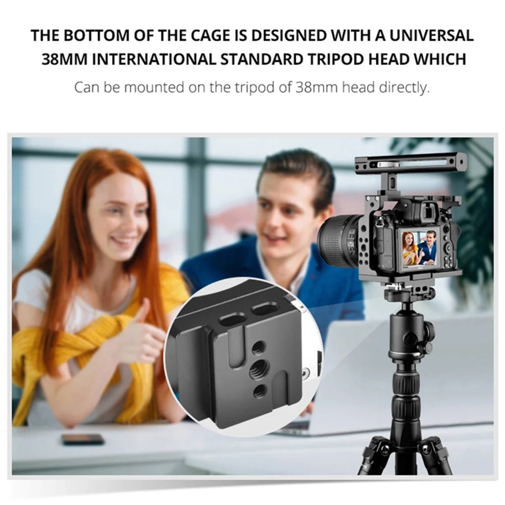 YELANGU C15-B For Nikon Z6 / Z7 / Z6II / Z7II Protection Frame Vlogging Handle Grip Aluminum Alloy Camera Housing Cage - 6