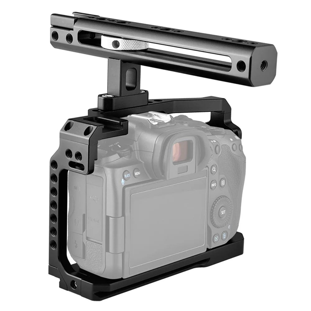 YELANGU C22 For Canon EOS R5 / R6 / R6 MARK 2 / R5C Aluminum Alloy Camera Video Cage with Handle Grip - 5
