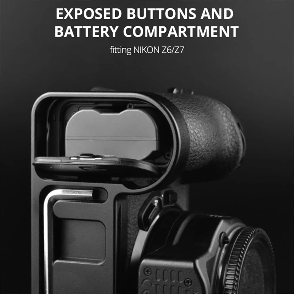 YELANGU CL7 For Nikon Z6 / Z7 Aluminum Baseplate with Cold Shoe Interface Camera Accessory - 5