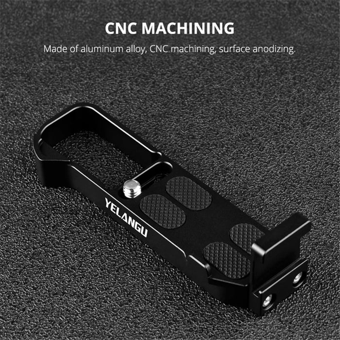 YELANGU CL9 For Canon G7X2 / G7X3 Lightweight Aluminum Alloy Expansion L Plate with Wrench - 3