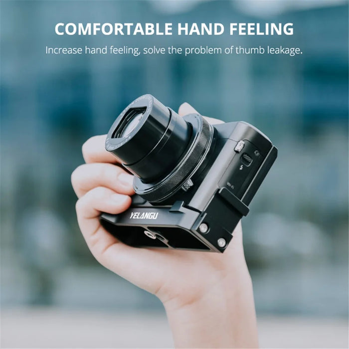 YELANGU CL9 For Canon G7X2 / G7X3 Lightweight Aluminum Alloy Expansion L Plate with Wrench - 6
