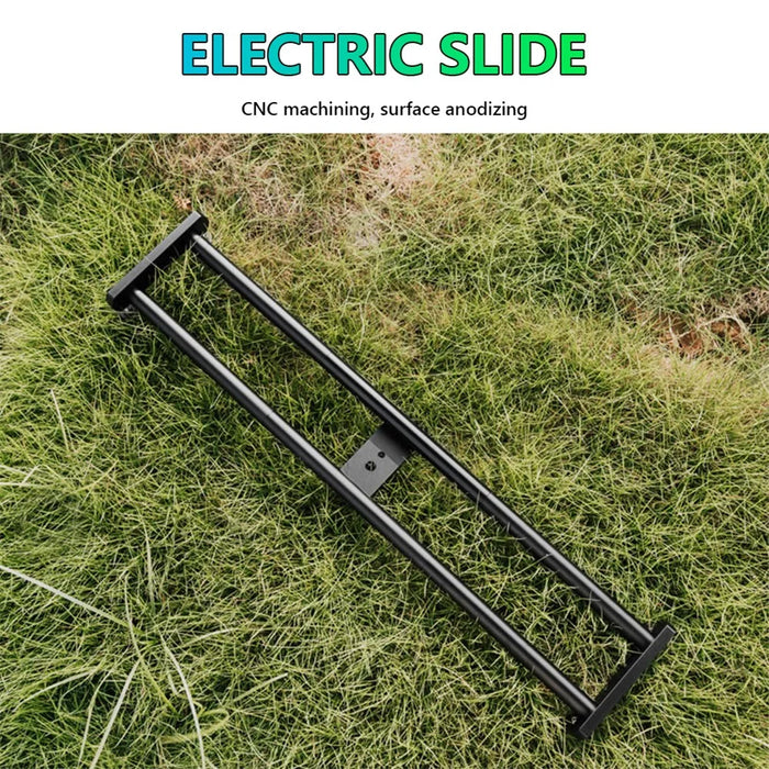 YELANGU L4X-60ET 3-Speed Electric Dolly Car Camera Slider Track Dolly with 60cm Slider Rail and Track Buckle - 4